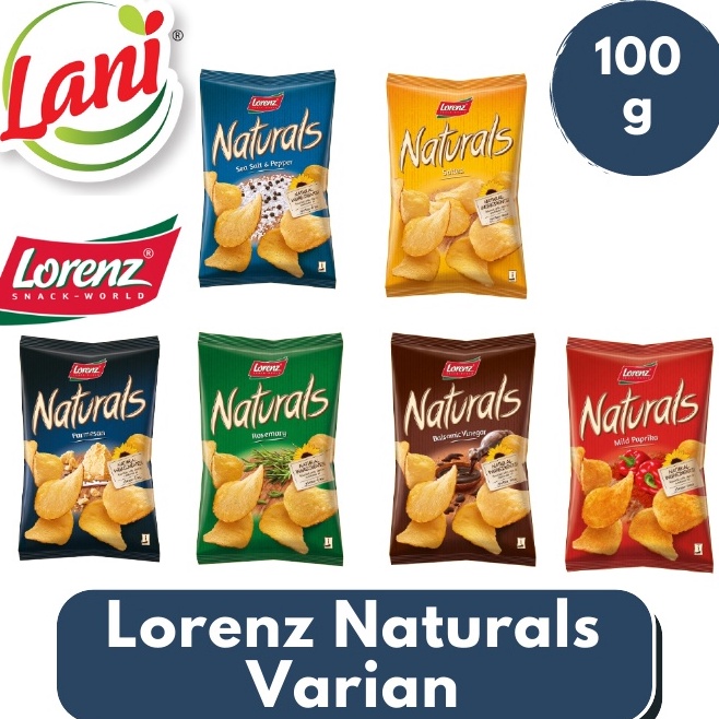 

Model Baru Lorenz Naturals Potato Chips Salt Pepper / Paprika / Rosemary / Parmesan / Balsamic Vinegar 100g