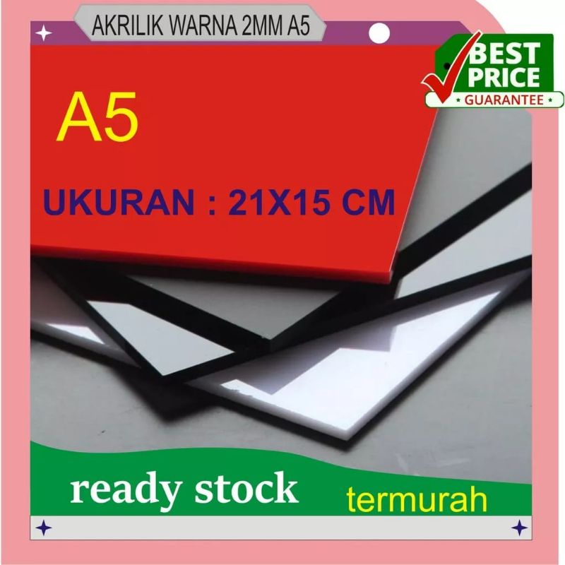 

AKRILIK CUSTOM HITAM GLOSSY 2MM A5 UK 21 X 15CM