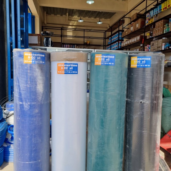 Terlaris Fiber Plastik Penutup Pagar 1 Meter 0.8Mm Master Line