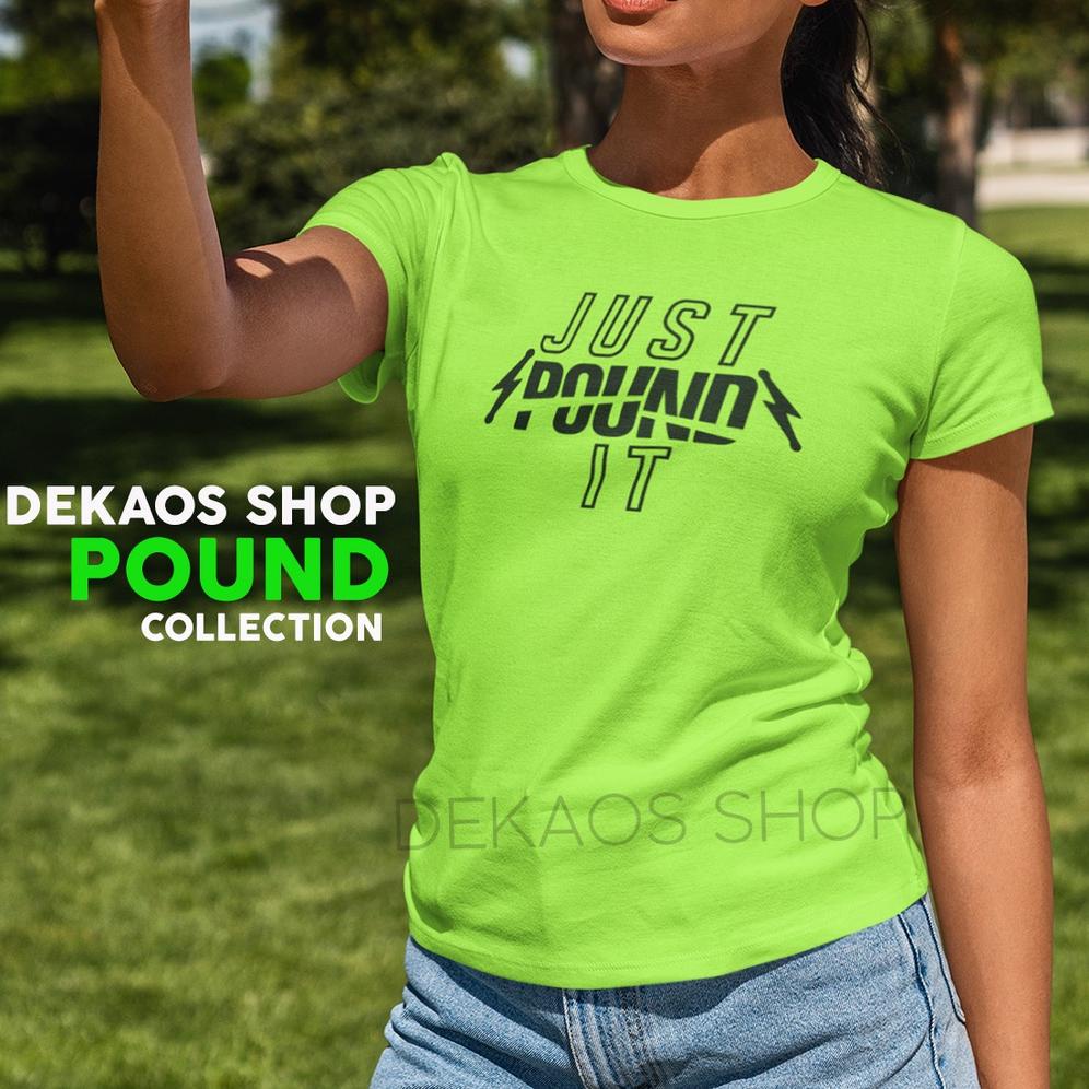 Diskon Kaos Senam Pound Fit Poundfit Baju Atasan Pound/ Kaos Olahraga Wanita / Kaos Fitnes / Dekaos 