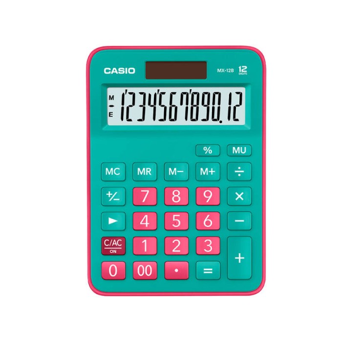 

Kalkulator Casio Pc Mx-12B Green-Red