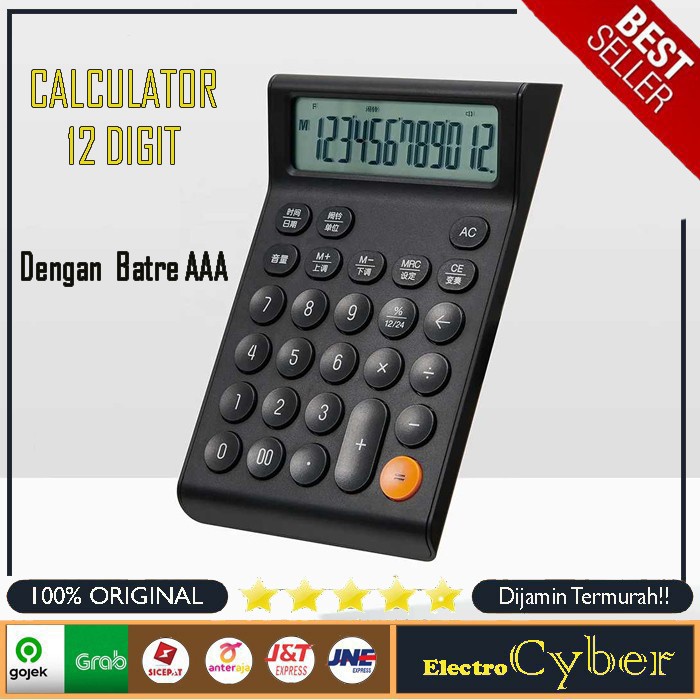 

Kalkulator Elektronik 12 Digit Dengan Daya Batre Aaa