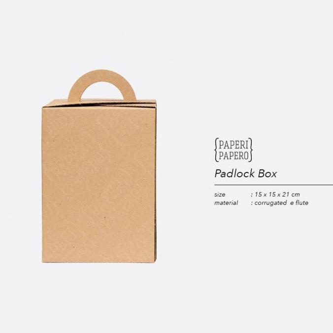 :>:>:>:>] Padlock Box - Boks Handel untuk Kue Kering Isi 3 Toples 500 gr