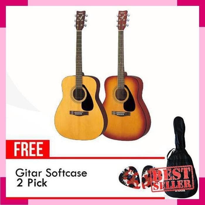 Gitar Guitar Yamaha Akustic F310 +Softcase+Pick Original