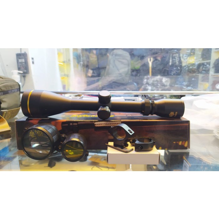 Terlaris Teleskop Hakko Ring Gold 3-9X50 Reticle Mildot