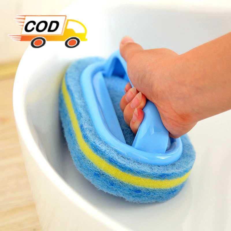 Sikat Kamar Mandi Pembersih WC Dapur Spons Tebal Unik Serbaguna