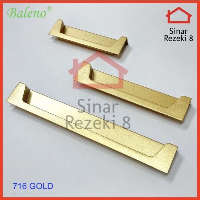 =====] Handle Tarikan Tanam GOLD Pintu Geser Sliding Laci Lemari Gagang 716