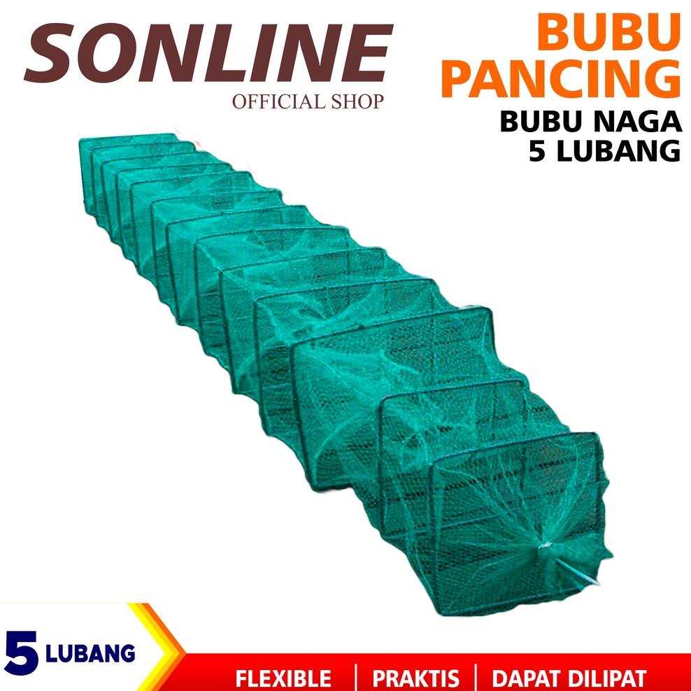 Diskon Sonline Bubu Naga Hijau 1.5 Meter / 1.5M Bubu Naga Perangkap Ikan Udang Kepiting Lobster 7 Ru