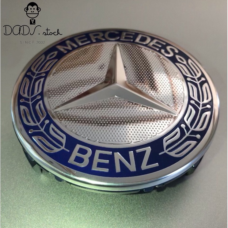 ❃VmO Dop Velg Roda Emblem Mercedes Benz Padi 75mm Mercy 75 mm biru classic ✢ ➜