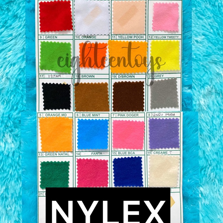 Terkini BAHAN NYLEX (BAHAN BONEKA)
