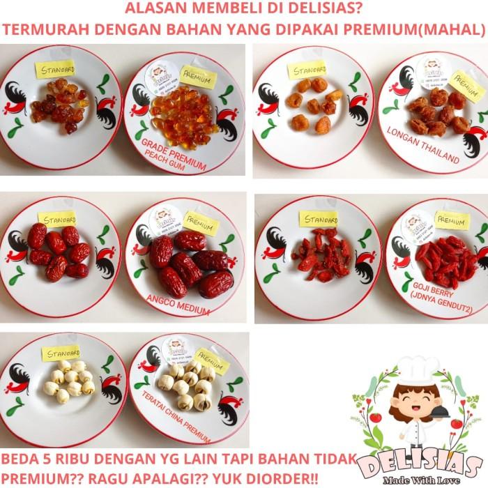 

Peach Gum Dessert Lengkap Isi Komplit Dan Banyak 430G