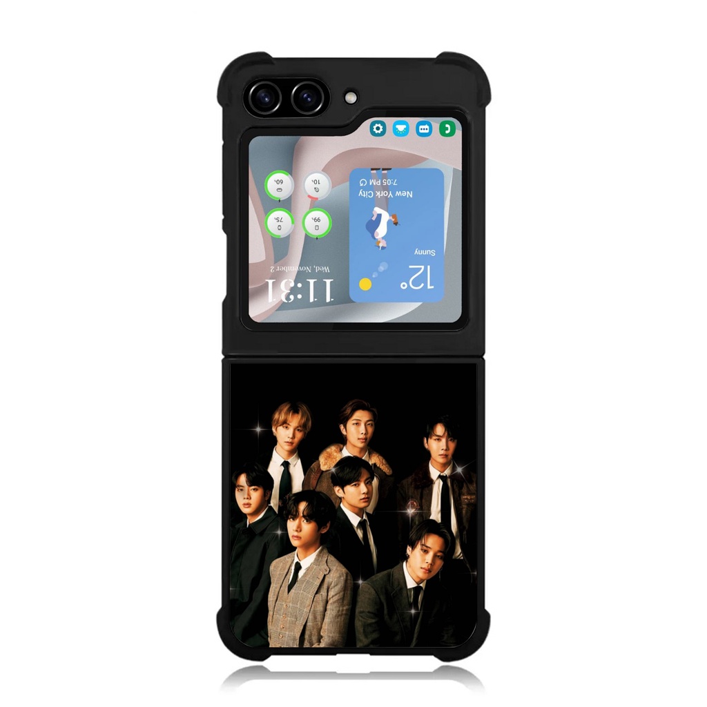 Case Casing Softcase Cover Samsung Galaxy Z Flip Fold 5 4 3 5g BTS BF009