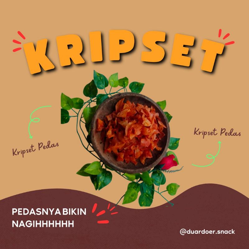 

KRIPSET PIKSET DUAR DOER KERIPIK SINGKONG 250 GR