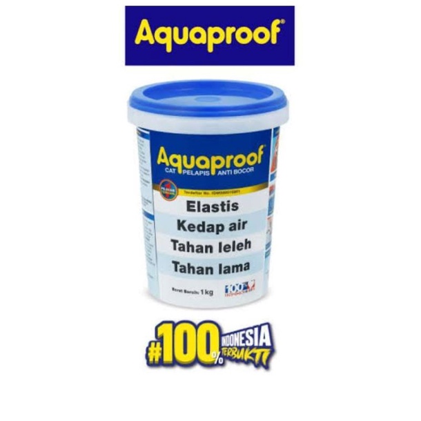 Aquaproof Cat Pelapis Anti Bocor 1kg / Cat Tembok Waterproof 1 KG - Abu-Abu 061