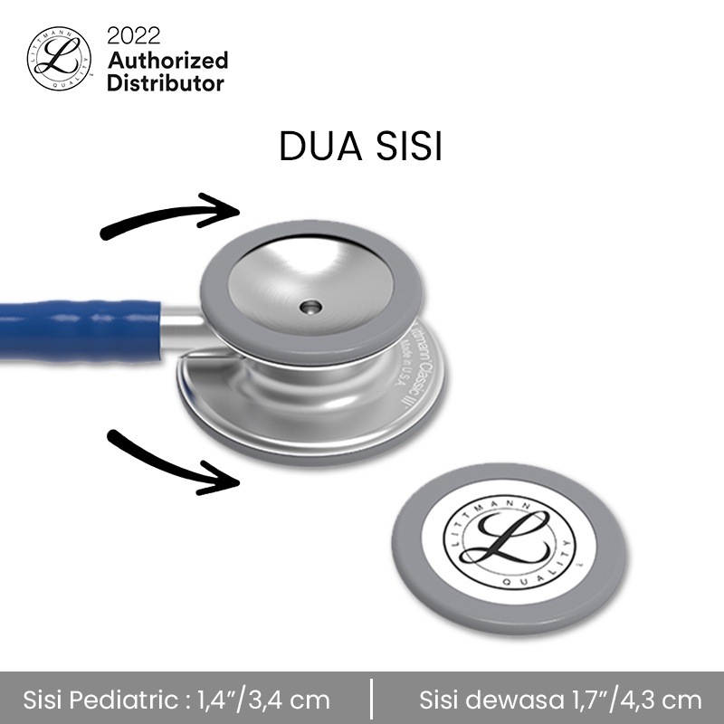 3M Littmann Classic III Stethoscope / Stetoskop Dewasa - NAVY BLUE - 5622