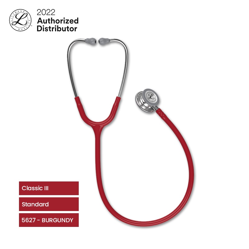 3M Littmann Classic III Stethoscope / Stetoskop Dewasa - BURGUNDY - 5627