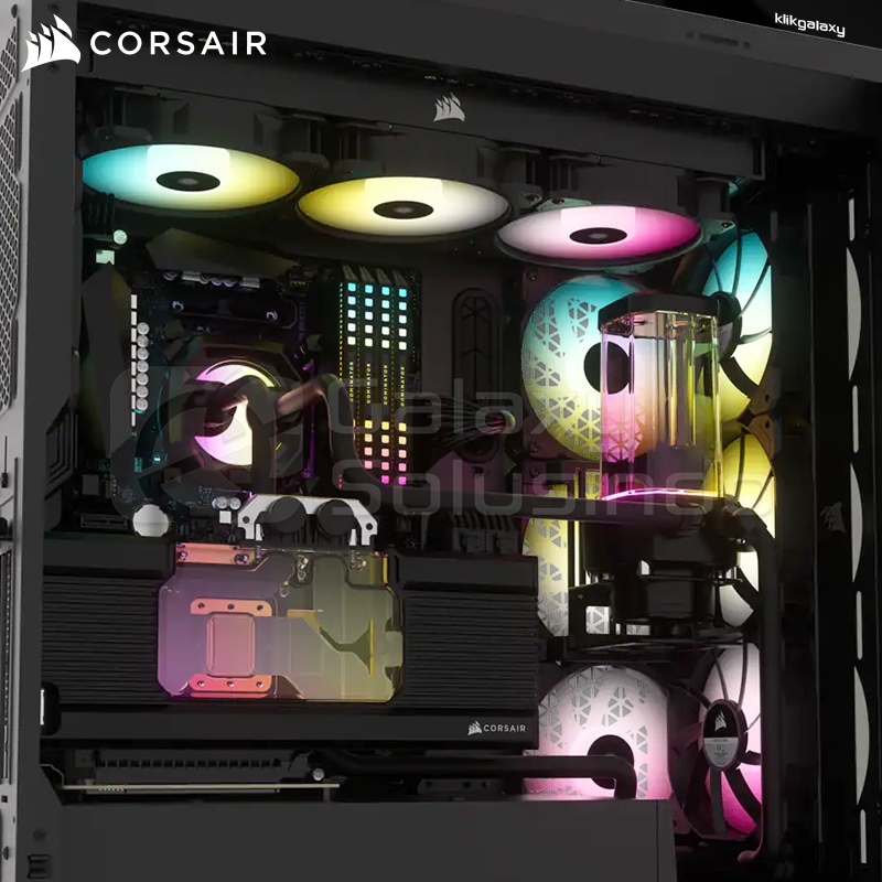 Corsair iCUE 5000X RGB Mid-Tower ATX Gaming Case - Black