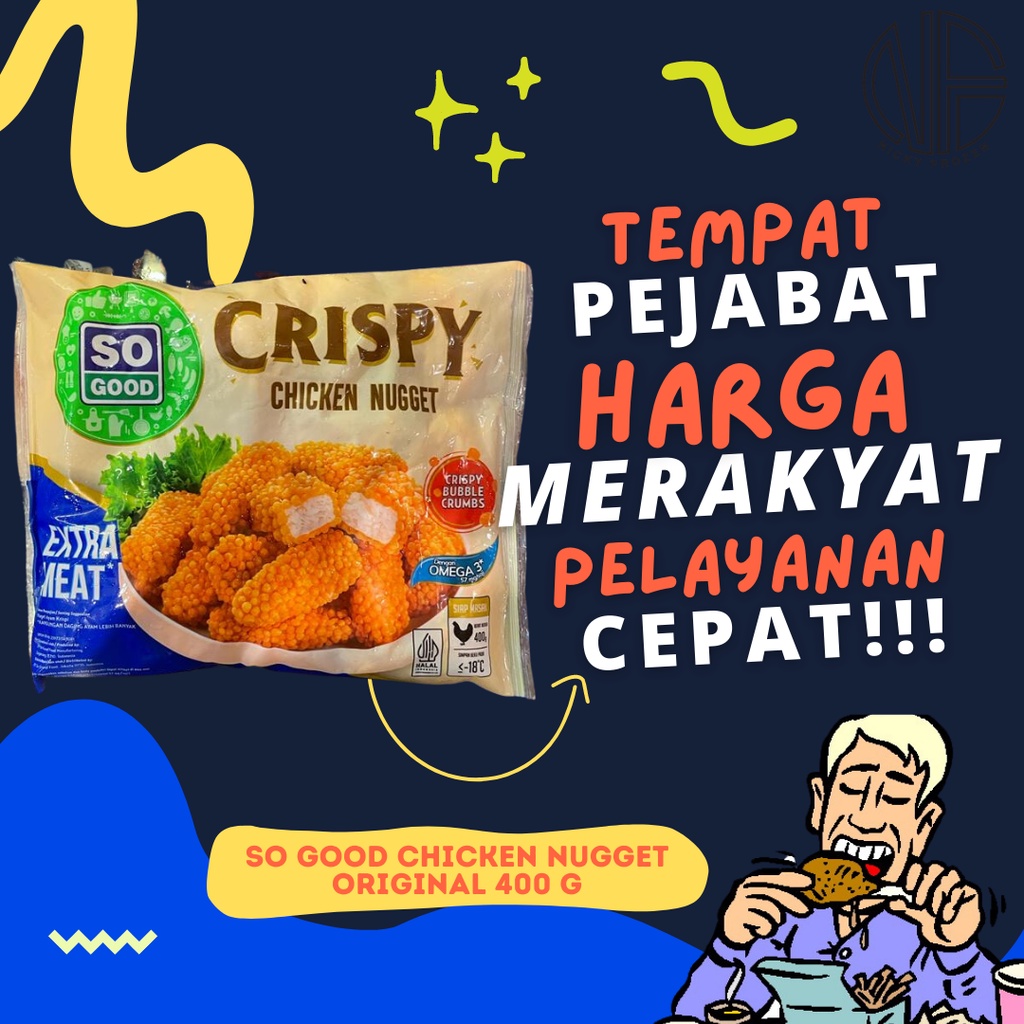 

SO GOOD CHICKEN NUGGET CRISPY ORIGINAL 400 G