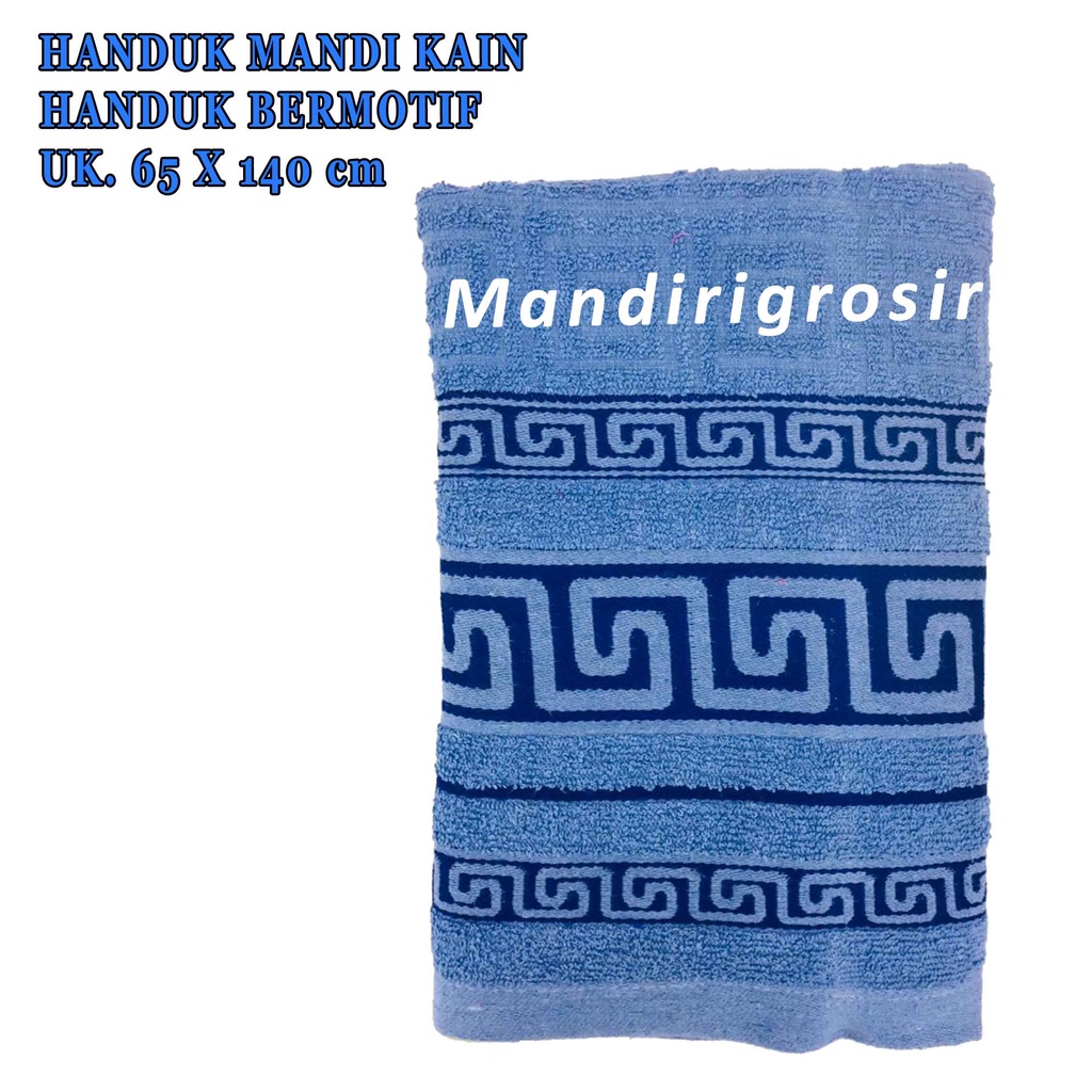 Handuk Bermotif* Handuk Mandi Kain* Handuk Dewasa* Uk. 65X140cm