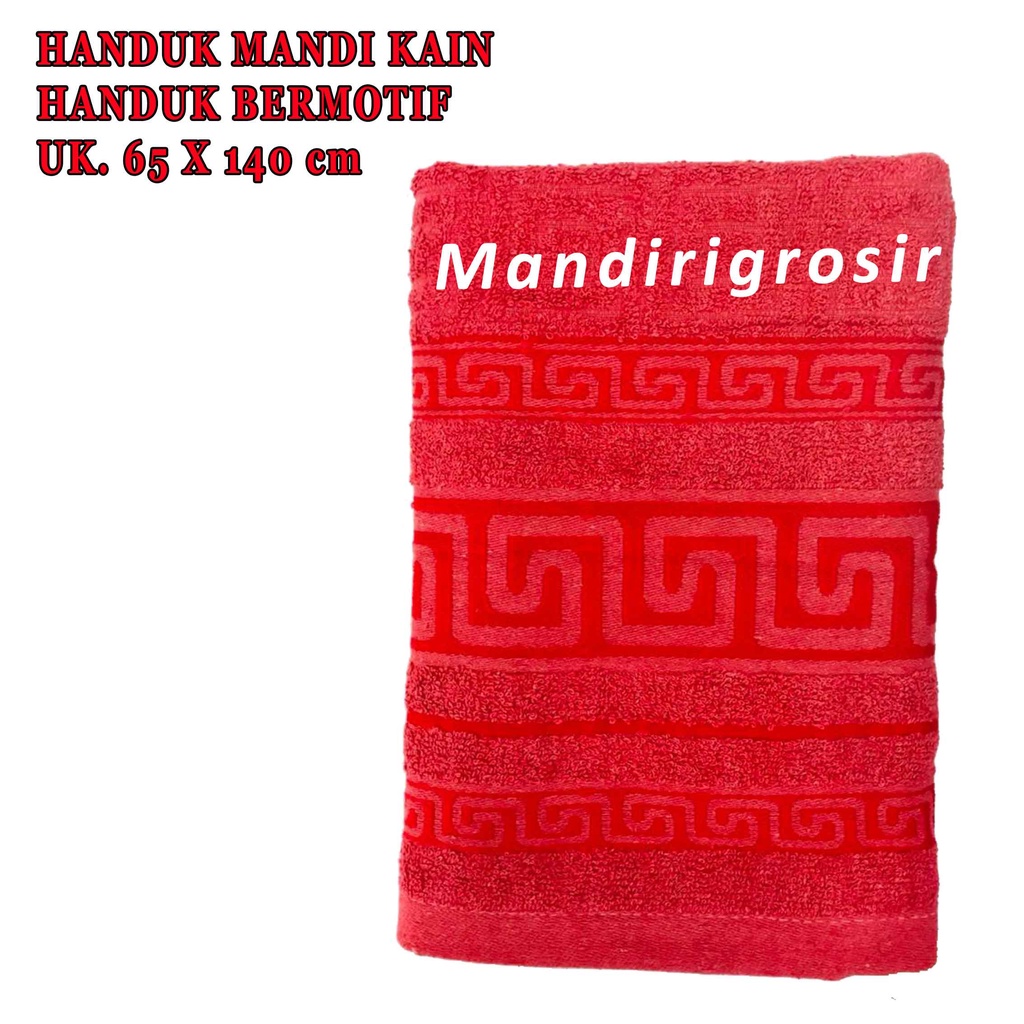 Handuk Bermotif* Handuk Mandi Kain* Handuk Dewasa* Uk. 65X140cm