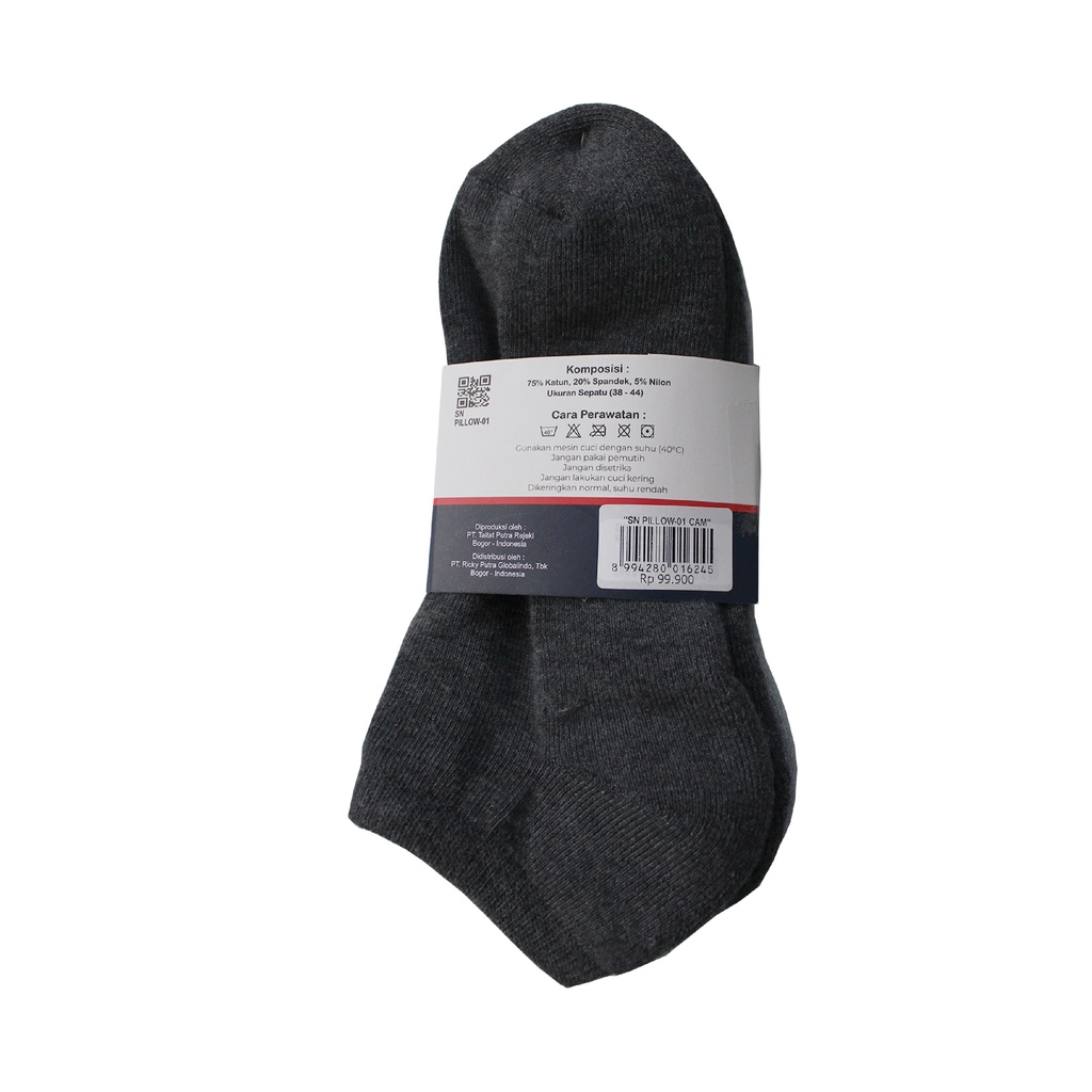 Moteza Kaos Kaki Pria / Short Socks -  GT Man Sport PILLOW Sneaker Tebal - Isi 3