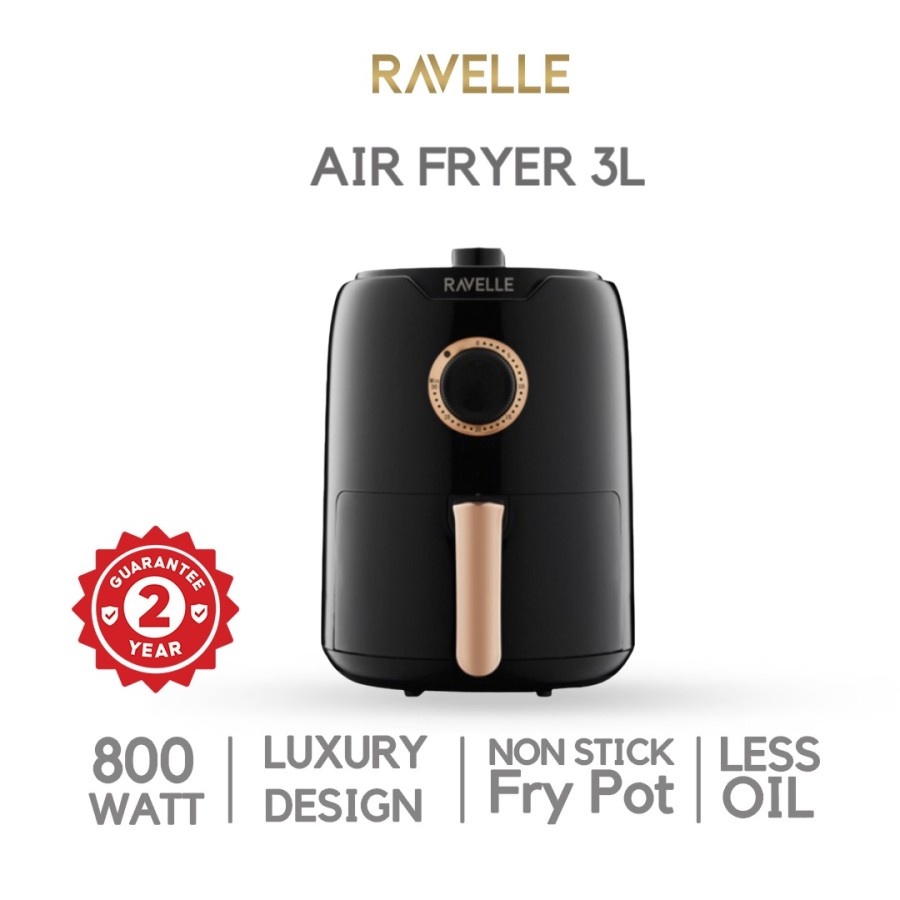 Air Fryer Ravelle Digital Air Fryer 3 Liter Menggoreng Tanpa Minyak