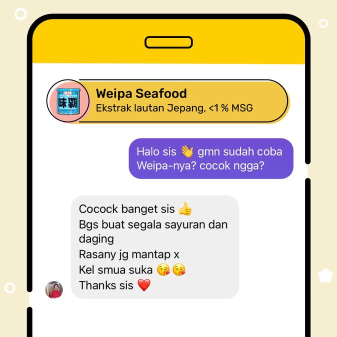 

Bumbu Enak Weipa Seafood 250G