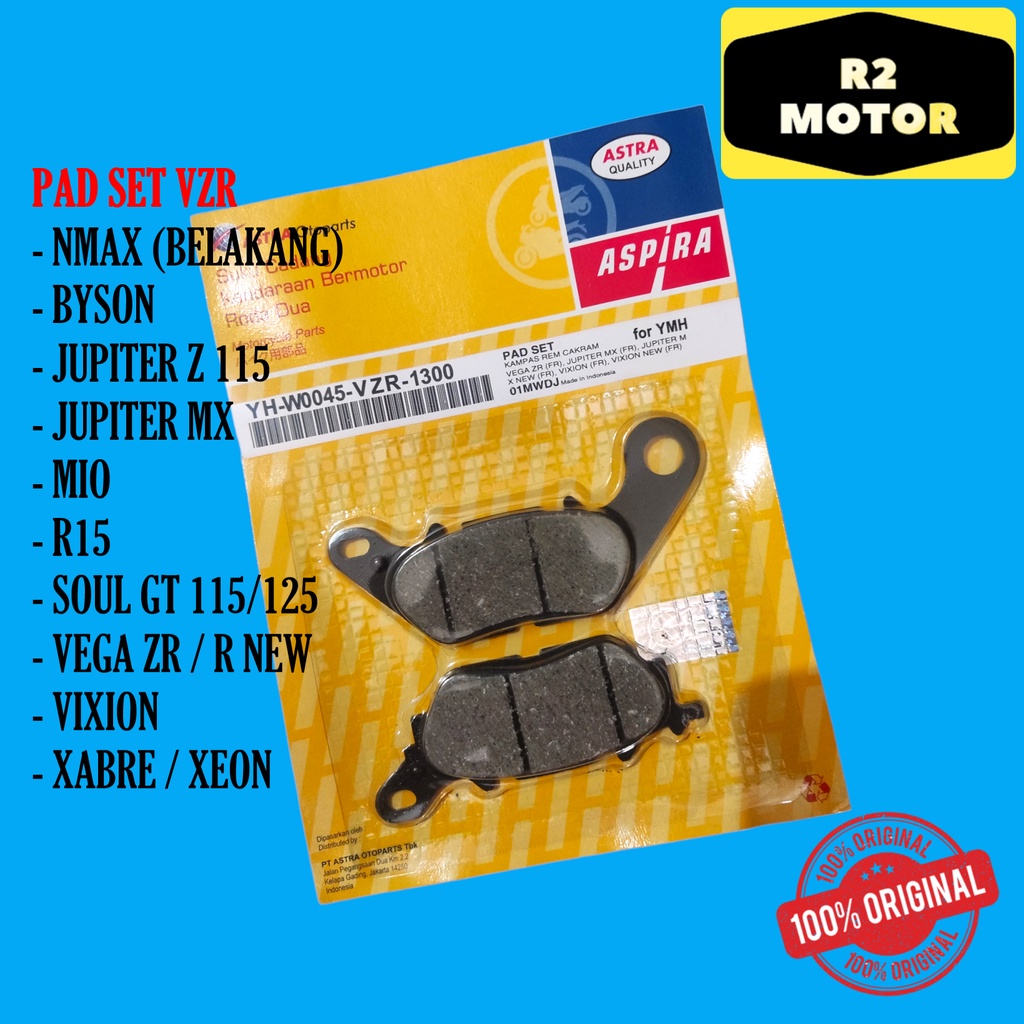 KAMPAS REM CAKRAM PAD SET VZR BELAKANG NMAX DEPAN BYSON JUPITER Z1 115 SALIB ROBOT MX NEW MIO J