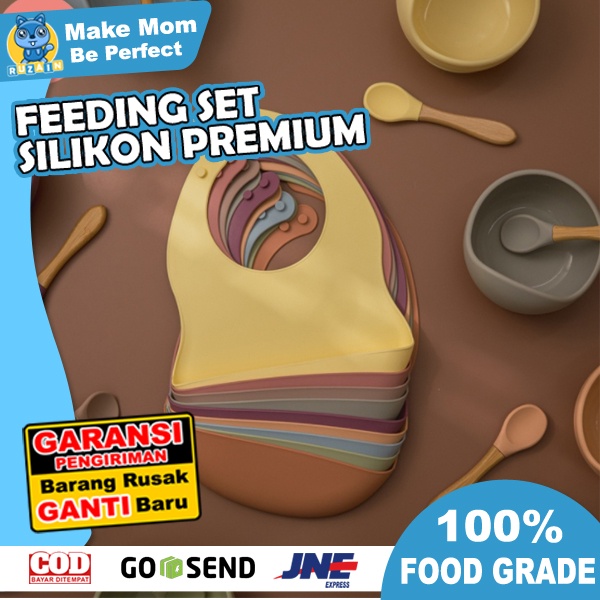 FS 3 | SLABBER BAYI SILIKON WATERPROOF PREMIUM | CELEMEK MAKAN BAYI BAHAN SILIKON | RUZAIN MALL