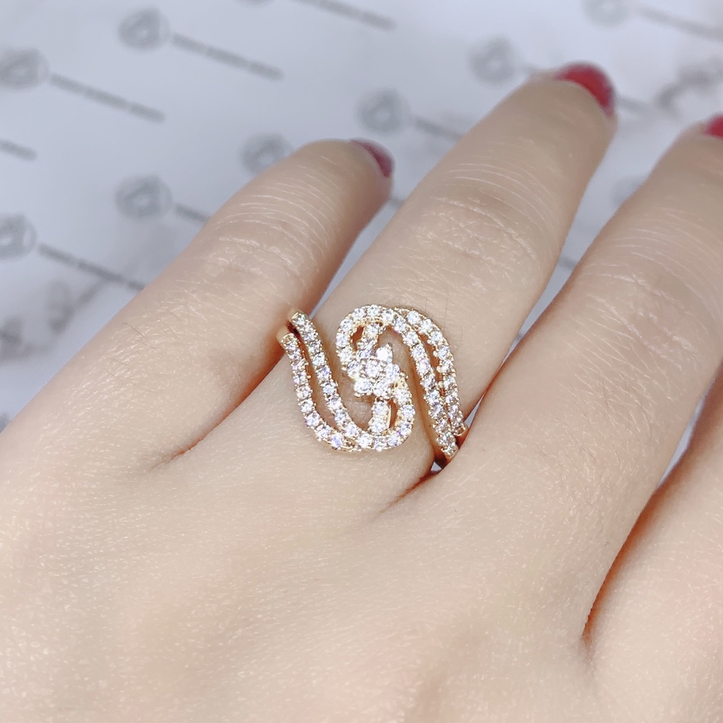 Cincin Xuping Gold Fashion Wanita Motif Permata Merah Kuwaci Perhiasan Wanita *52