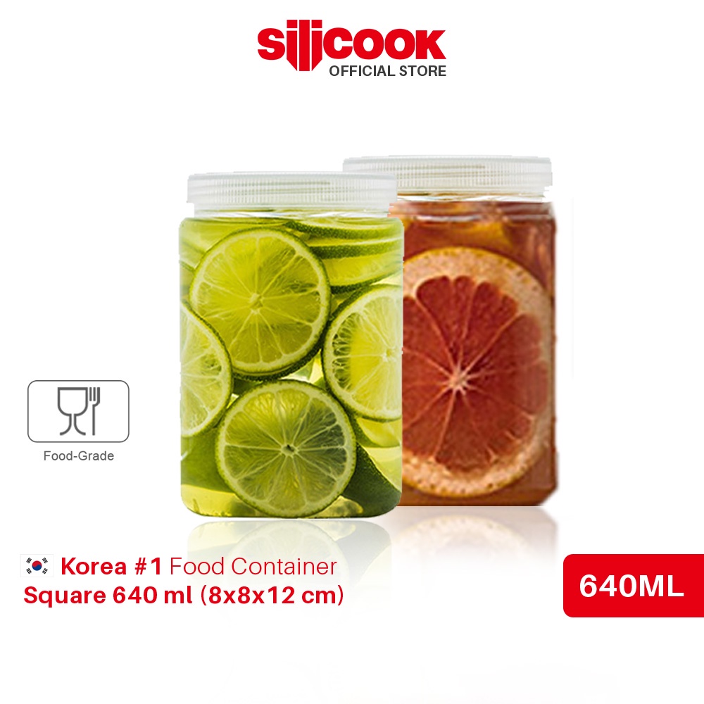 Silicook Square 640 ml (8x8x12 cm) - Food Container