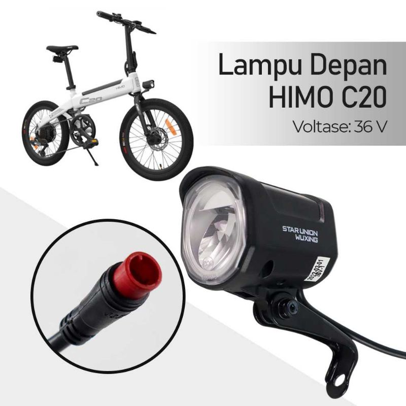 HIMO Lampu Depan Sepeda Listrik Headlight 36 V For HIMO C20