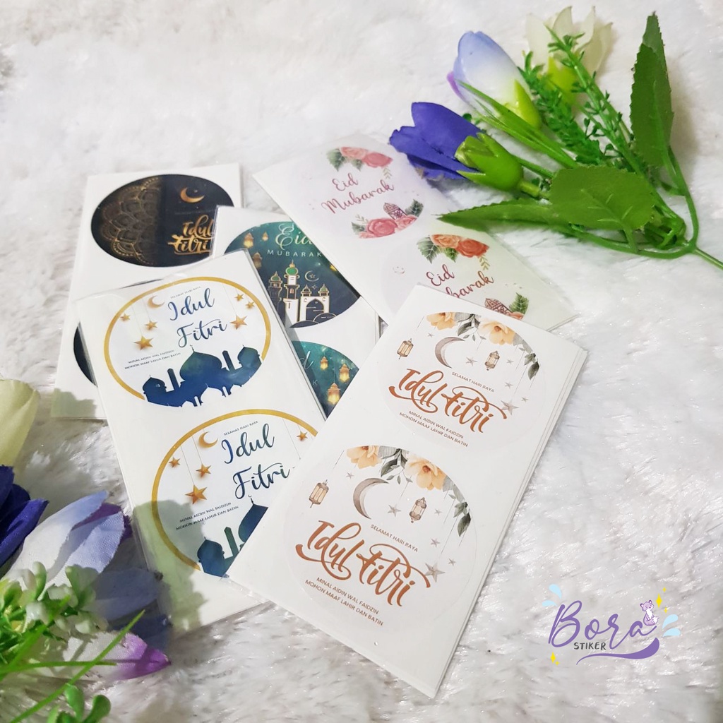 

❗PROMO❗ STIKER IDUL FITRI BULAT / EID MUBARAK STICKER / STIKER BULAT IDUL FITRI ISI 10PCS