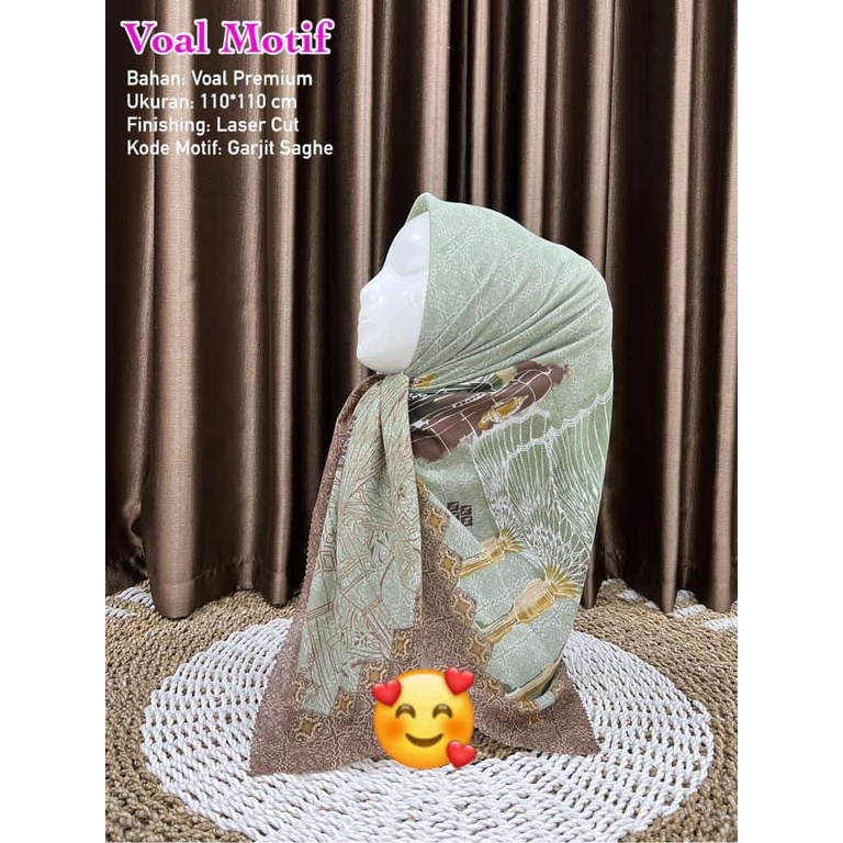 [TERBARU] Hijab Voal Motif GARJIT SERIES /Hijab segiempat motif terbaru/Hijab segiempat jumbo/Hijab 