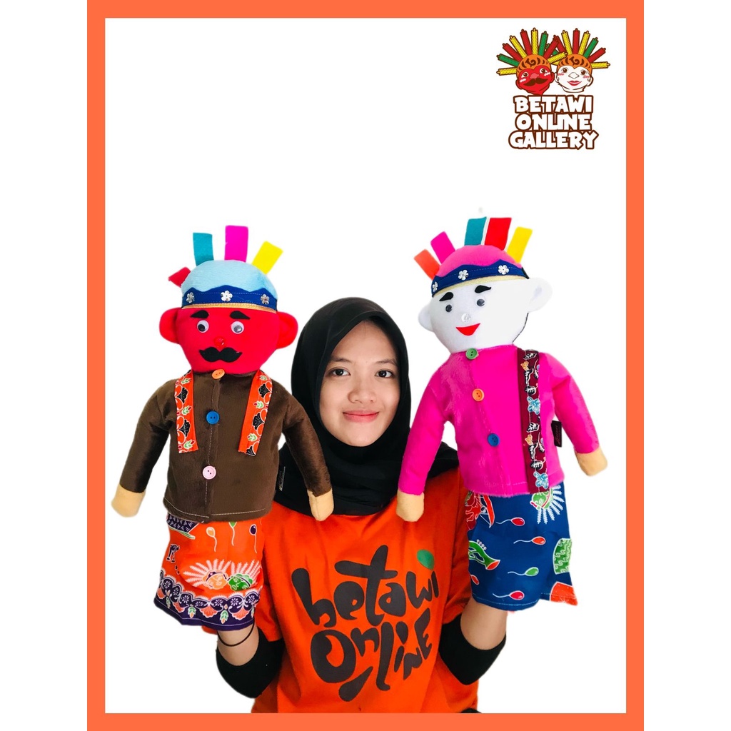 Boneka Ondel-ondel Sepasang / Boneka Ondel Masuk Tangan