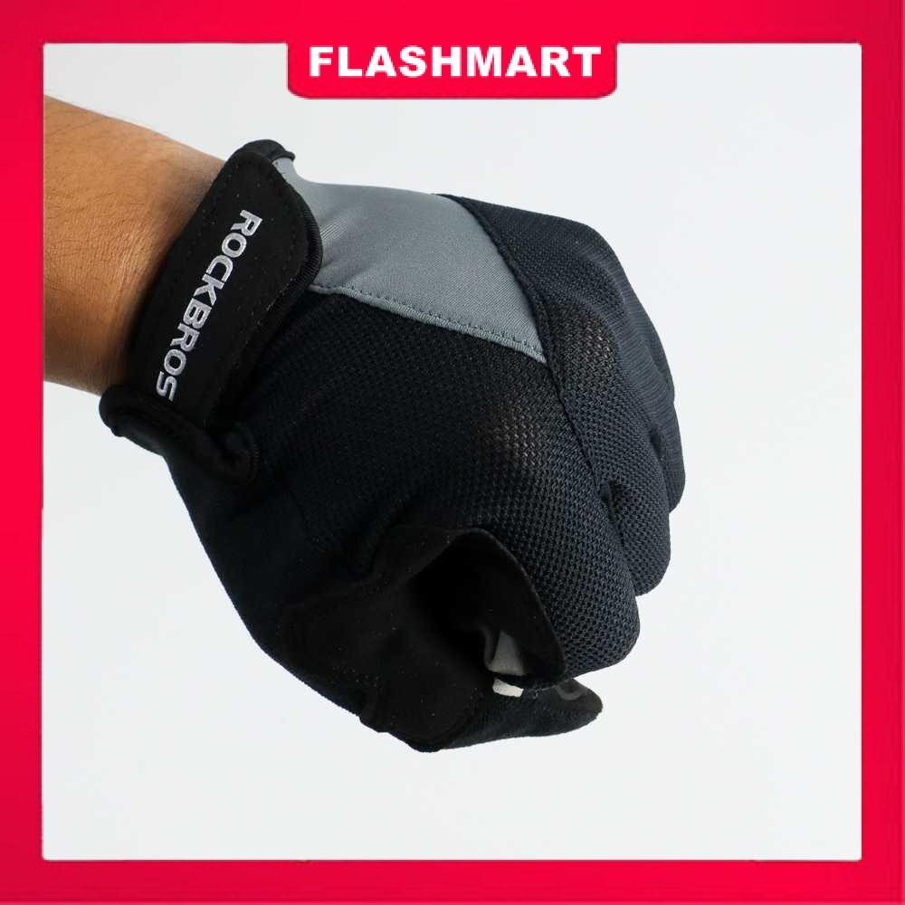 Murah Lebay Flashmart Sarung Tangan Sepeda Full Finger Touchscreen Windproof - S030