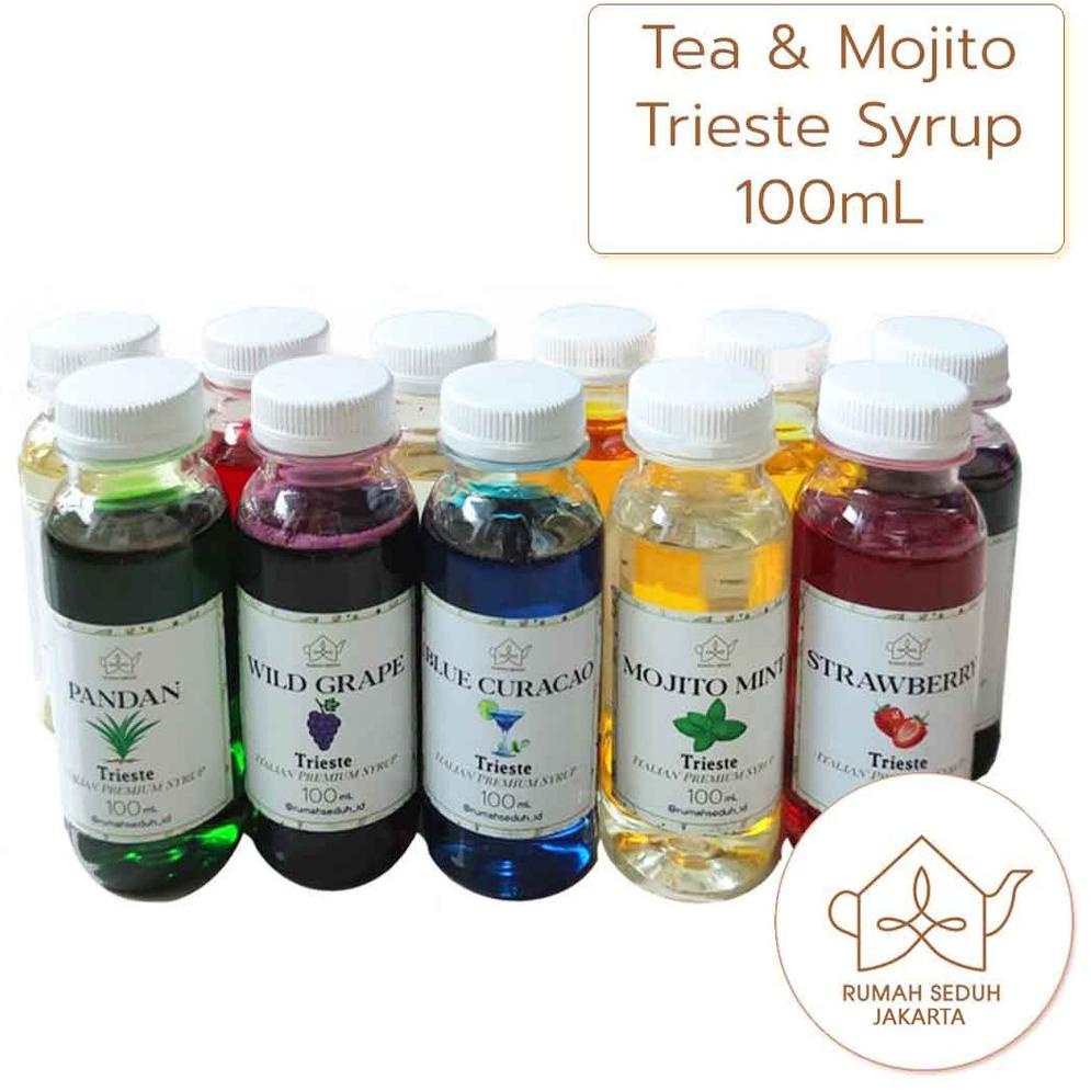 

Ready Stok Trieste Syrup kecil 100 mL - Sirup Rasa Buah dan Herbal varian Teh dan Mojito