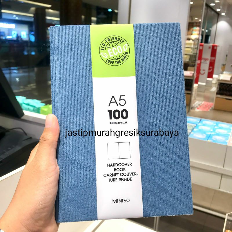 

A5 HARDCOVER BLANK BOOK MINISO 100 SHEET BUKU HARCOVER MINISO BUKU MINISO BUKU POLOS NOTEBOOK MINISO