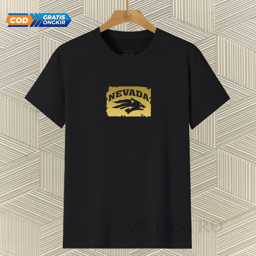 COD Baju Kaos Distro Nvd Text Gold Premium Quality Lengan Pendek