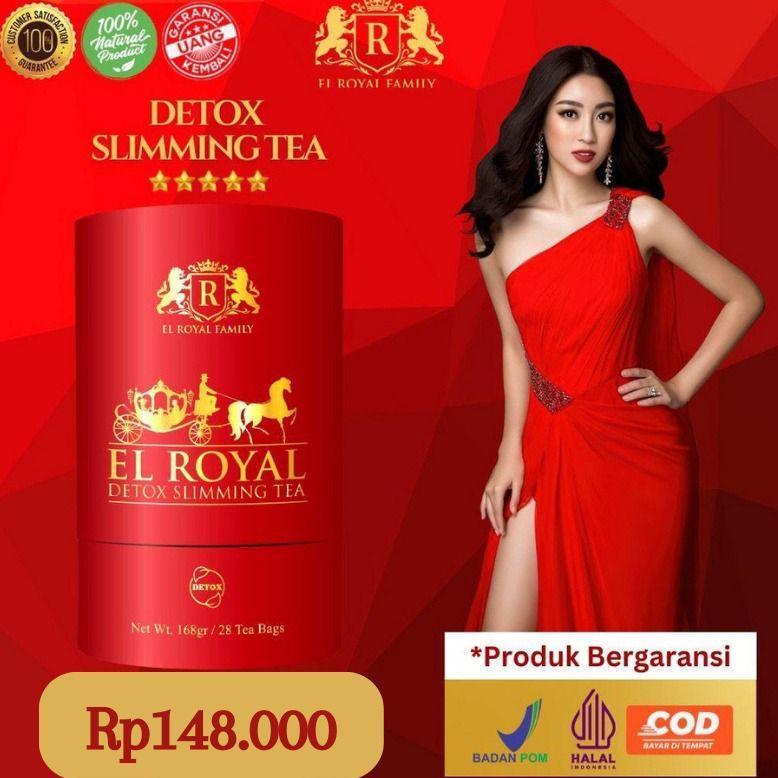 

>D2289) ⭐⭐⭐⭐⭐ El Royal Detox Slimming Tea - Teh Detox 1 Paket Original Sehat