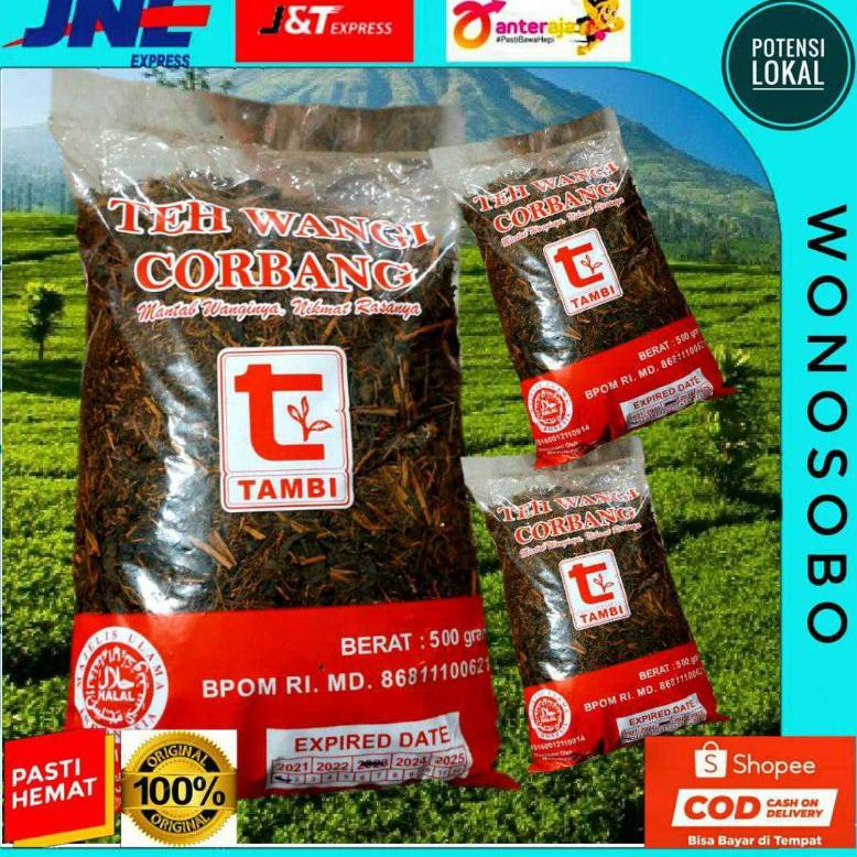 

⚡TOK SIAP 【COD TEH CORBANG WANGI | 500 Gram | Ekstra Hemat | TEH TAMBI WONOSOBO | teh tubruk berkualitas