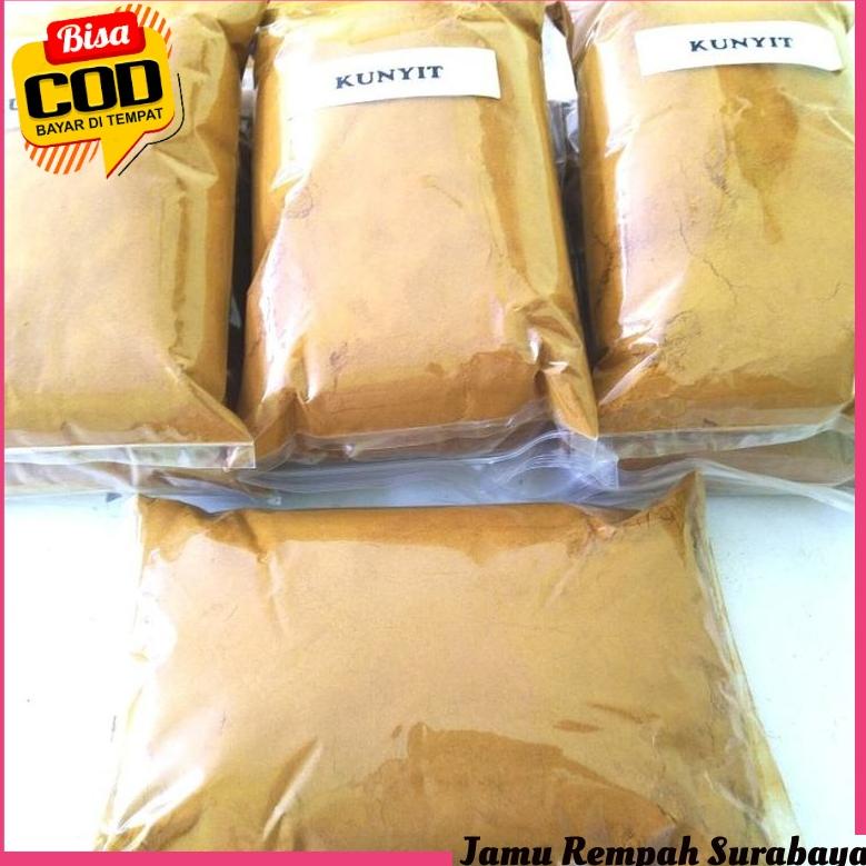 

『Perdana』 Bisa COD - Serbuk Bubuk Kunir / Serbuk Kunyit Kuning Murni 500gr 100% Asli dan Alami
