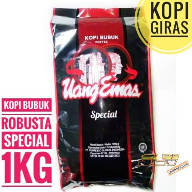 

✓ Kopi bubuk robusta uang emas 1kg kopi giras pahit hitam kental nikmatl