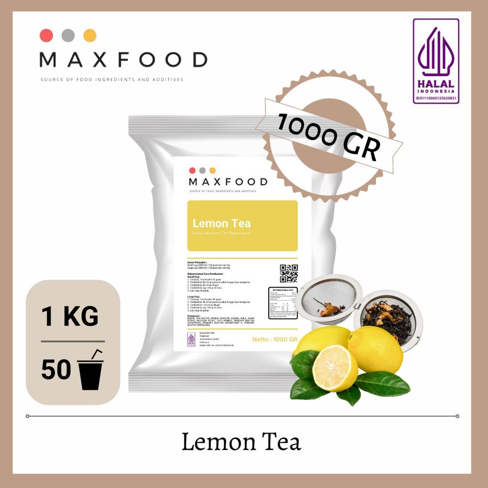 

✨11.11✨ MAXFOOD - 1Kg Bubuk Minuman Horeka Teh Rasa Buah - Lemon Tea - Lychee Tea - Peach Tea - Apple Tea - Bluebery Tea - Kiwi Tea - Mango Tea - Blackcurrant Tea