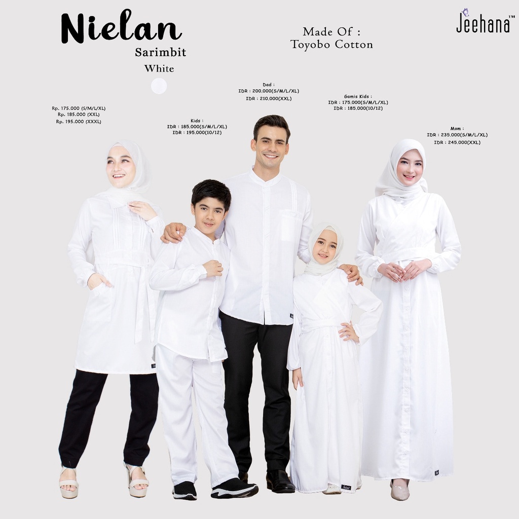 Gamis Wanita Muslim Niela by Jeehana - Dress Pakaian Wanita Muslimah