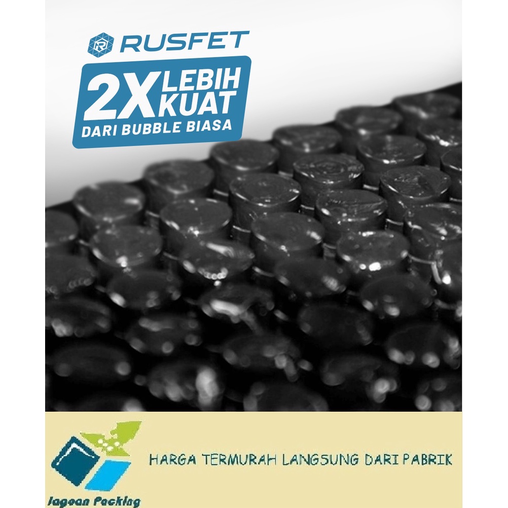 BUBBLE WRAP ROLL HITAM / BENING SPESIAL RUSFET 125 cm x 50 M ( 3 kg )