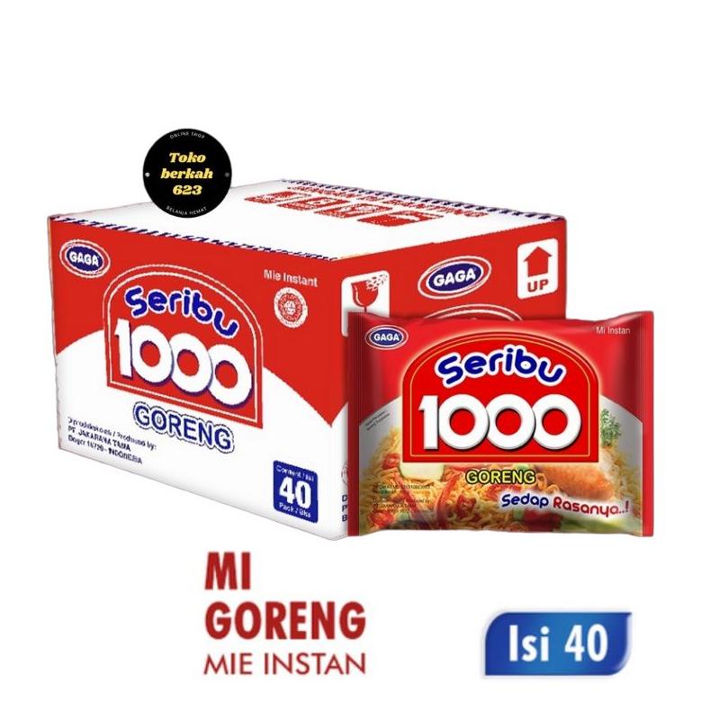 

【flashϟsale】 1 Dus MIE GAGA 1000 GORENG 50gr Isi 40 Pcs