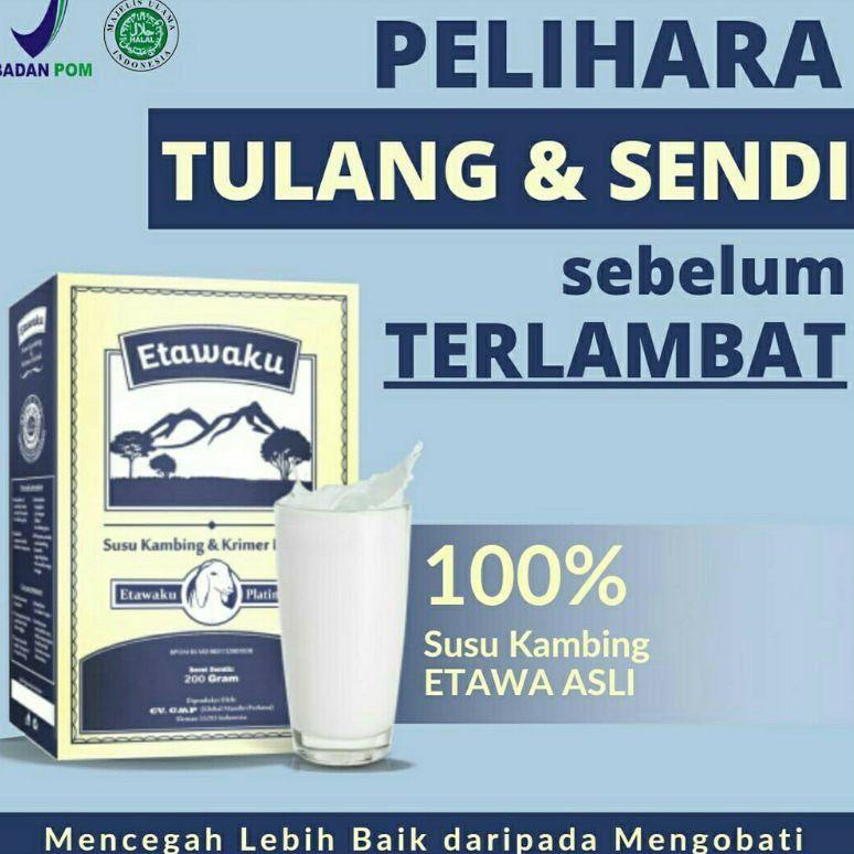 

(Terbaik) Etawaku ORIGINAL isi 200 gram Platinum 3x Atasi Masalah Pernafasan - Susu Kambing Bubuk Provit Ettawaku Tingkatkan Daya Tahan & Imunitas Tubuh