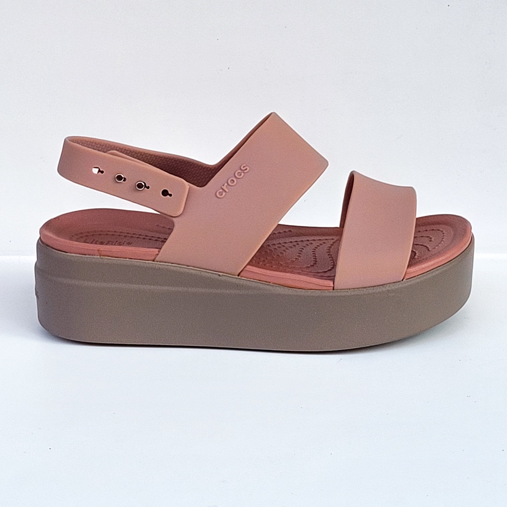 Sandal Crocs Brooklyn Low Wedge | Crocs Brooklyn Tali | Sandal Crocs Wedges Wanita