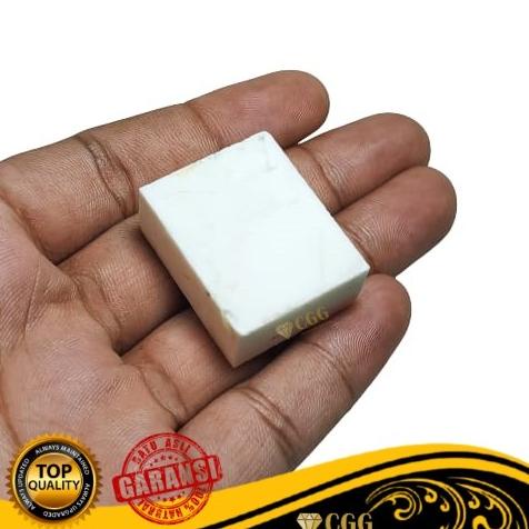 Bahan Batu Giok Putih Asli Natural Jade Salju